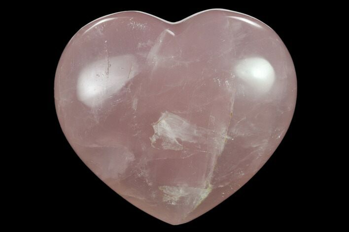 Polished Rose Quartz Heart - Madagascar #134793